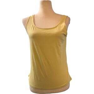J.Jill Women's Everyday Scoop Neck Tank Top Medium, Citron Color, Women's Medium